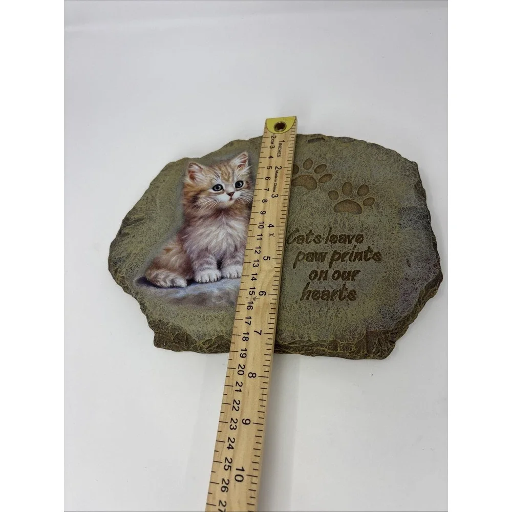 Bradford Exchange Paw Prints On Our‎ Hearts Cats Plaque 2003 Limited Edition